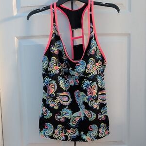 Women's Paisley Racerback Tankini Top